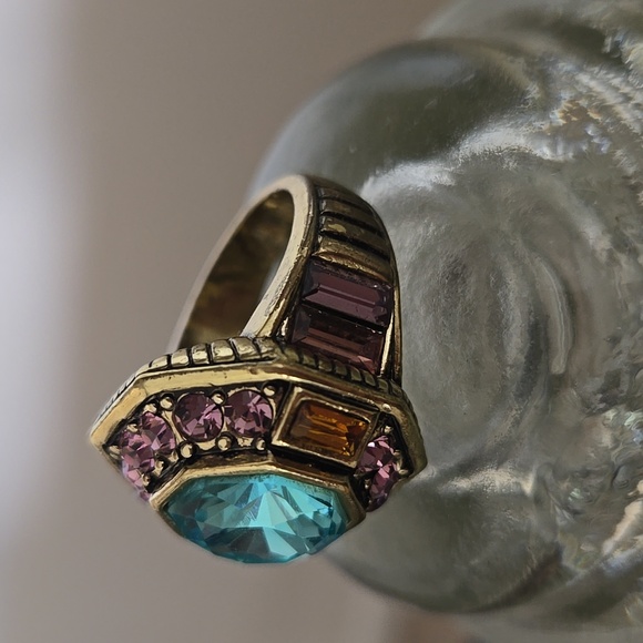 Heidi Daus Lavish Layers Crystal Faceted Ring - Picture 2 of 7